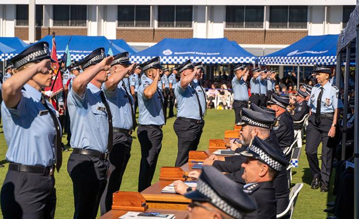 graduating queensland police recruits