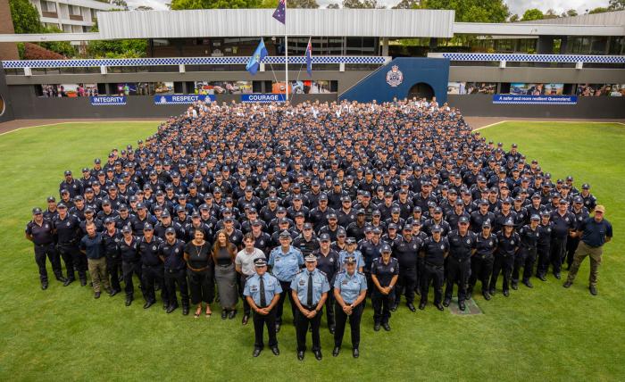 Recruits at QPS Academy, Oxley